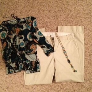 Women's sz 10 banana republic khakis (pants only)