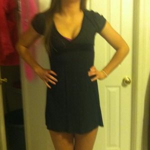 Black and white poka dot dress