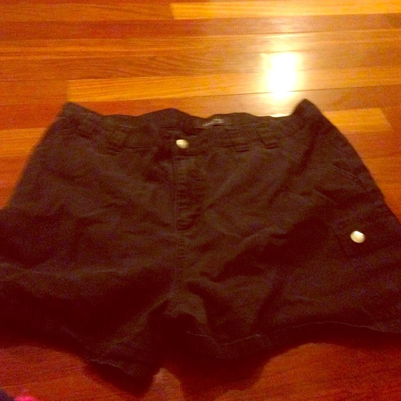 Simple black shorts
