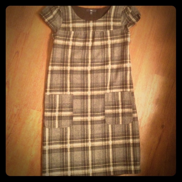 Plaid fitted dress from Gap