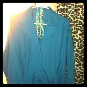 J. Peterman Dress & necklace