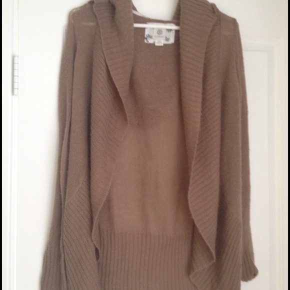 *Reserved* Element Beige / Camel Long Sweater Wrap