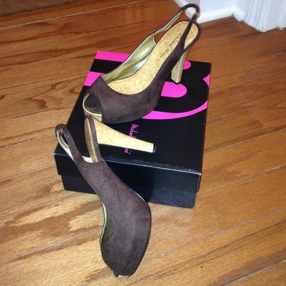 Charlotte Russe Shoes - ******Sold*****Open toe sling back heels.