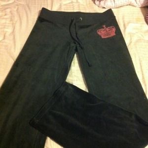 Juicy couture smooth granite pants rhinestone!!!