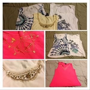 Bundle of 4 tank tops sz Lg