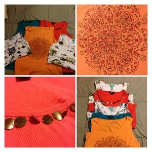Bundle of 5 tanks Style & Co & Silverware sz XL