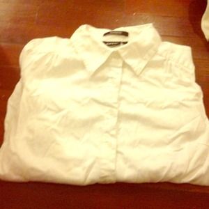 Plain white button up.