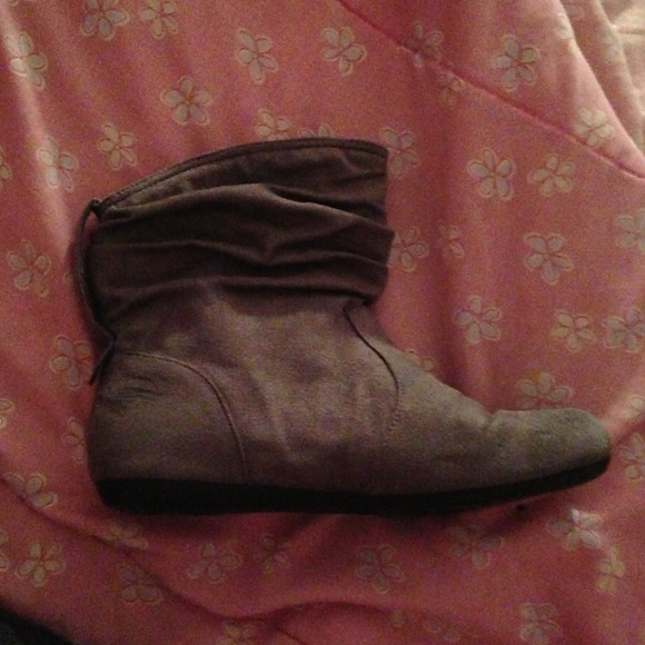 Cute grey ankle boots