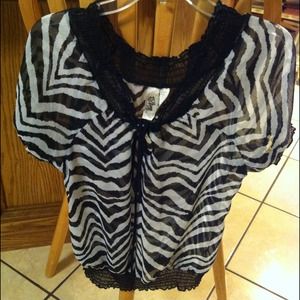 Zebra print top!