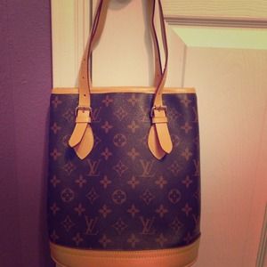 INSPIRED LV MONOGRAM CANVAS PETIT BUCKET PURSE!!
