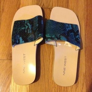 Nine West snakeskin sandals