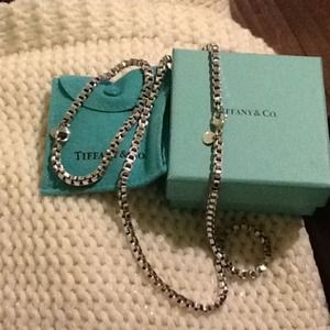 Tiffany&Co Venetian link sterling necklace & brace