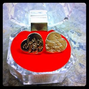 Stamped .925 Heart Inspired Earrings