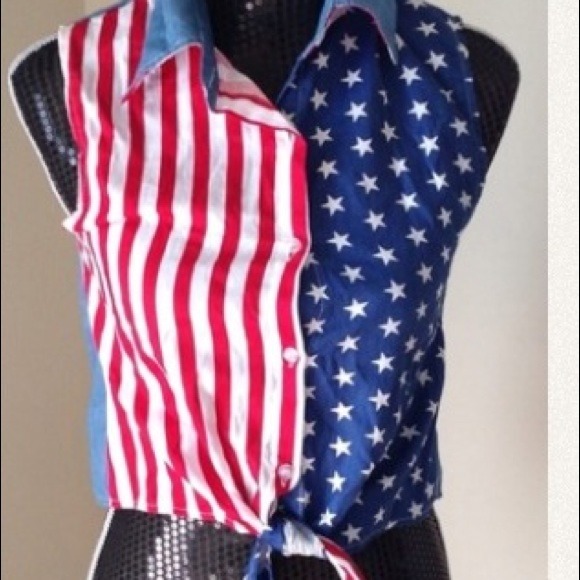 American flag tank