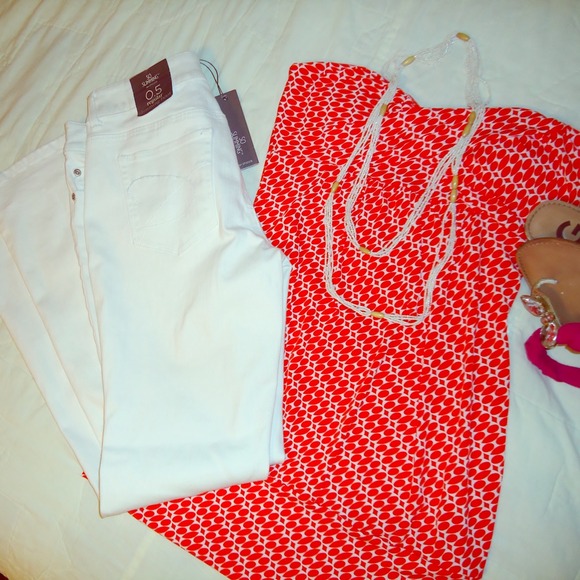 Chico's Denim - "So Slimming"  Cream White Denim Jeans