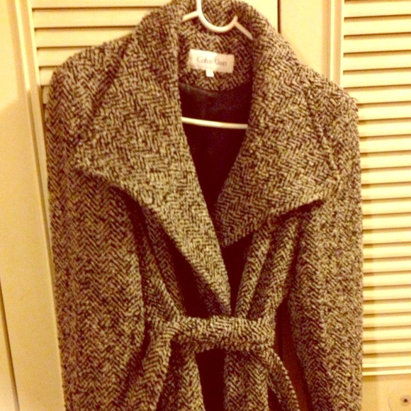 Black & White pea coat