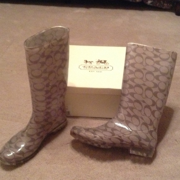 Coach rain boots