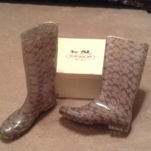 Coach rain boots