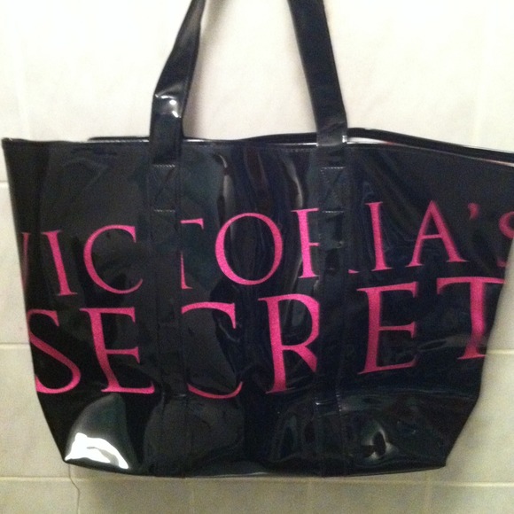 Victoria secret large lined tote