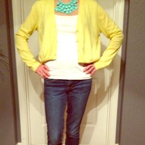 Cabi sweater, size S, NWOT, lime/yellow