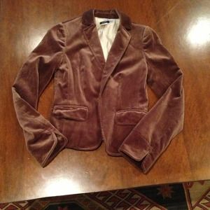 J. Crew Velvet Blazer in Brown