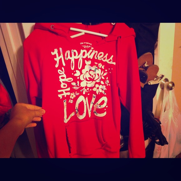 Floral Writting Hoodie