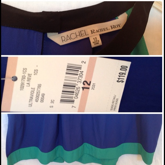 🔴SOLD🔴RACHEL RACHEL ROY Blue "La Reve" Dress - Picture 4 of 4