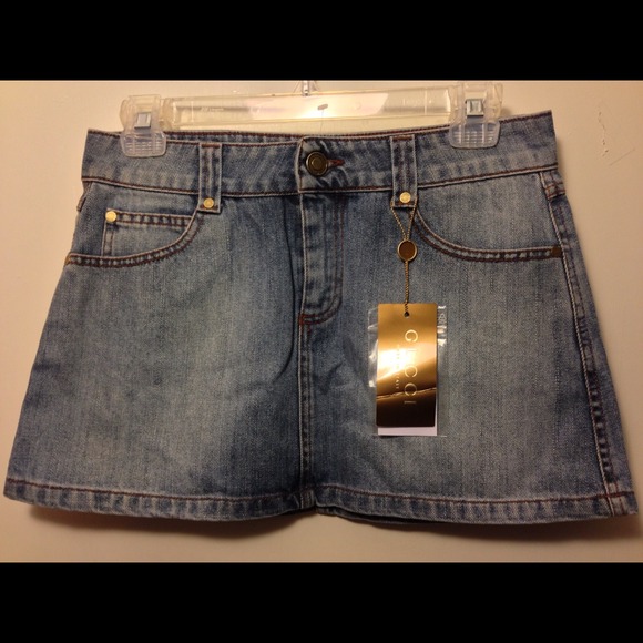 🆕 Authentic Gucci - Sz 38 Denim Mini Skirt