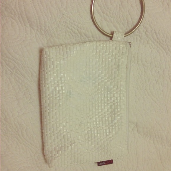 White pouch/ make up bag