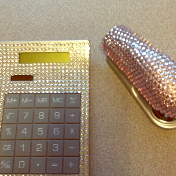 Stapler and calculator