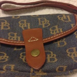 Dooney denim wristlet