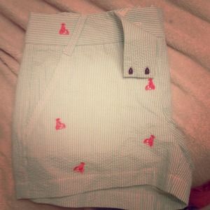 Jcrew sear sucker shorts, never worn!!!