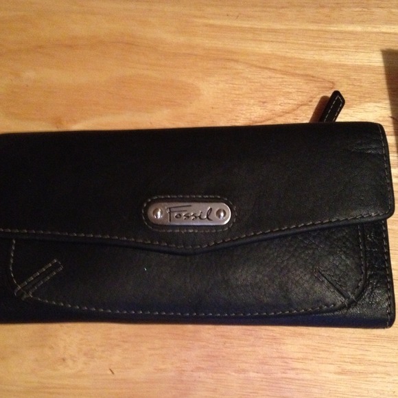 Ladies FOSSIL wallet Soft Black leather.
