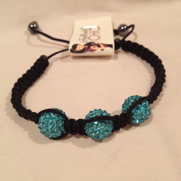Turquoise Shambala bracelet