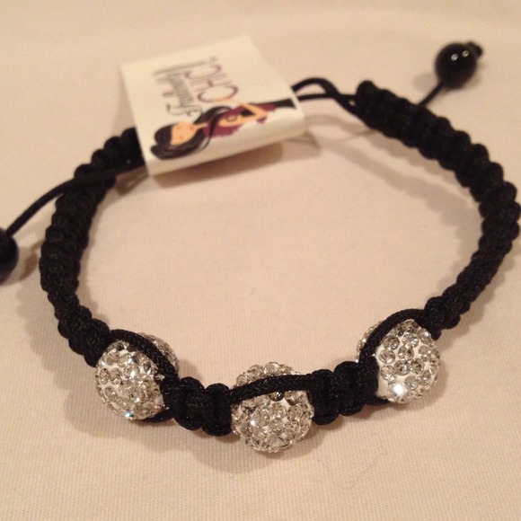 Clear Shambala bracelet