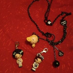 Harajuku lovers g necklace and two charms :D