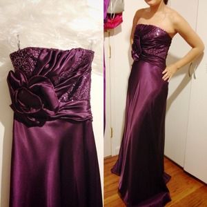 Plum Prom Dress