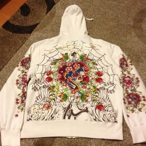 Ed hardy zip down sweater. Brand NEW
