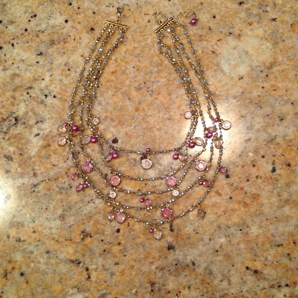 Express Gold and Pink Necklace