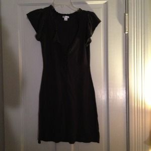 Charcoal gray sweater dress