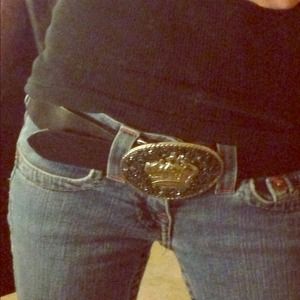 🌹Reduced🌹leather and bling belt