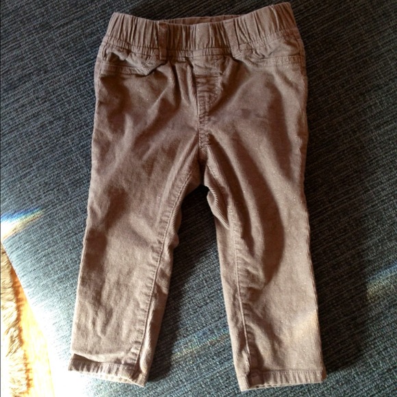 SOLD Baby Gap Sparkly Brown Corduroy leggings