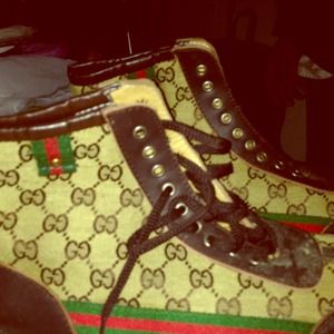 Gucci chucks, $10 size 10, baby phat boots size 6