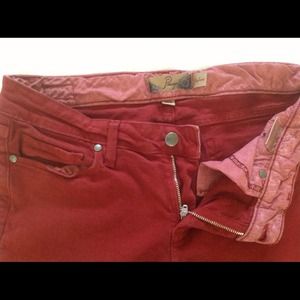 Used paige brick color jeans