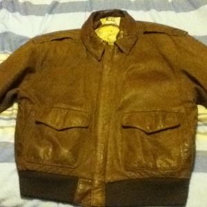 Global Identity leather jacket.