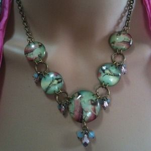 Girls and flower  fashion necklace