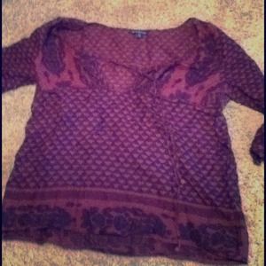 Sheer boho tunic