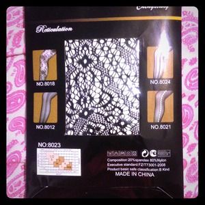 🌟NW fishnets with flower design🌟