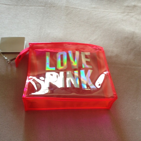 📍STOP📍SOLD📍VS love pink makeup bag NWT💞