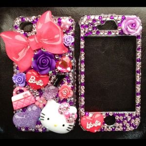 Handmade Hello Kitty Phone Case For iPhone 4/4S